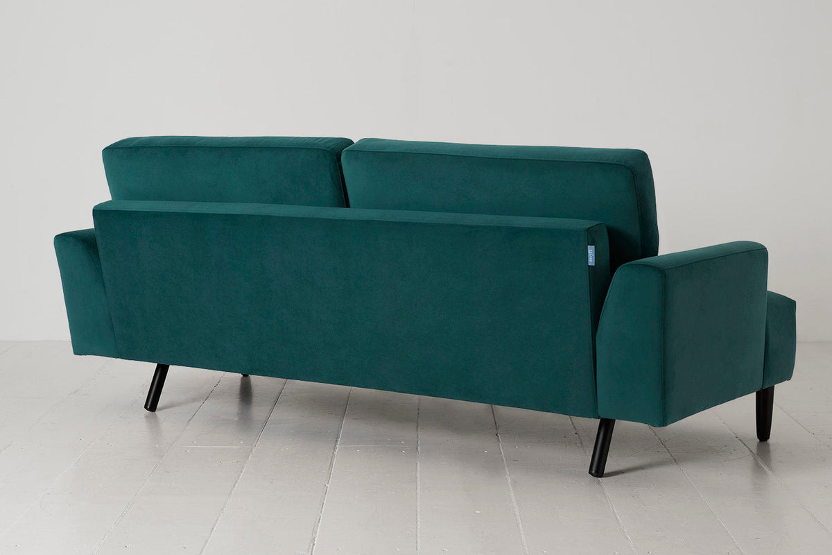 Dreisitzer-Sofa Model 05, Eisvogelblau