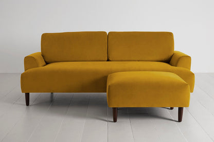 Model 05 3-Seater Sofa with ottoman, Mustard