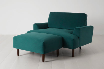 Chaiselongue Model 05, Eisvogelblau