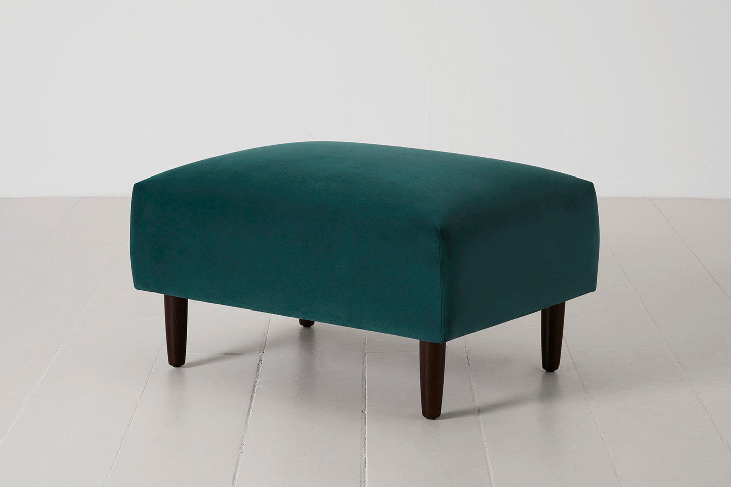 Polsterhocker Model 05, Eisvogelblau