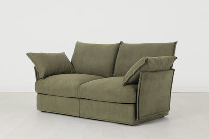 Zweisitzer-Sofa Model 06, Fenchelgrün