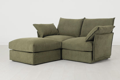Model 06 2-Seater Left Chaise Sofa, Fennel