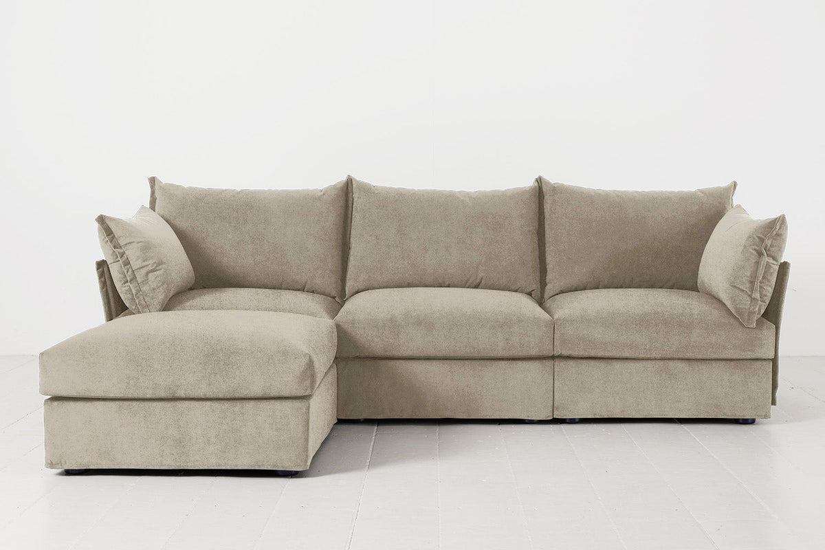 Dreisitzer-Sofa Model 06 mit Chaiselongue links