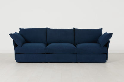Dreisitzer-Sofa Model 06, Atlantikblau