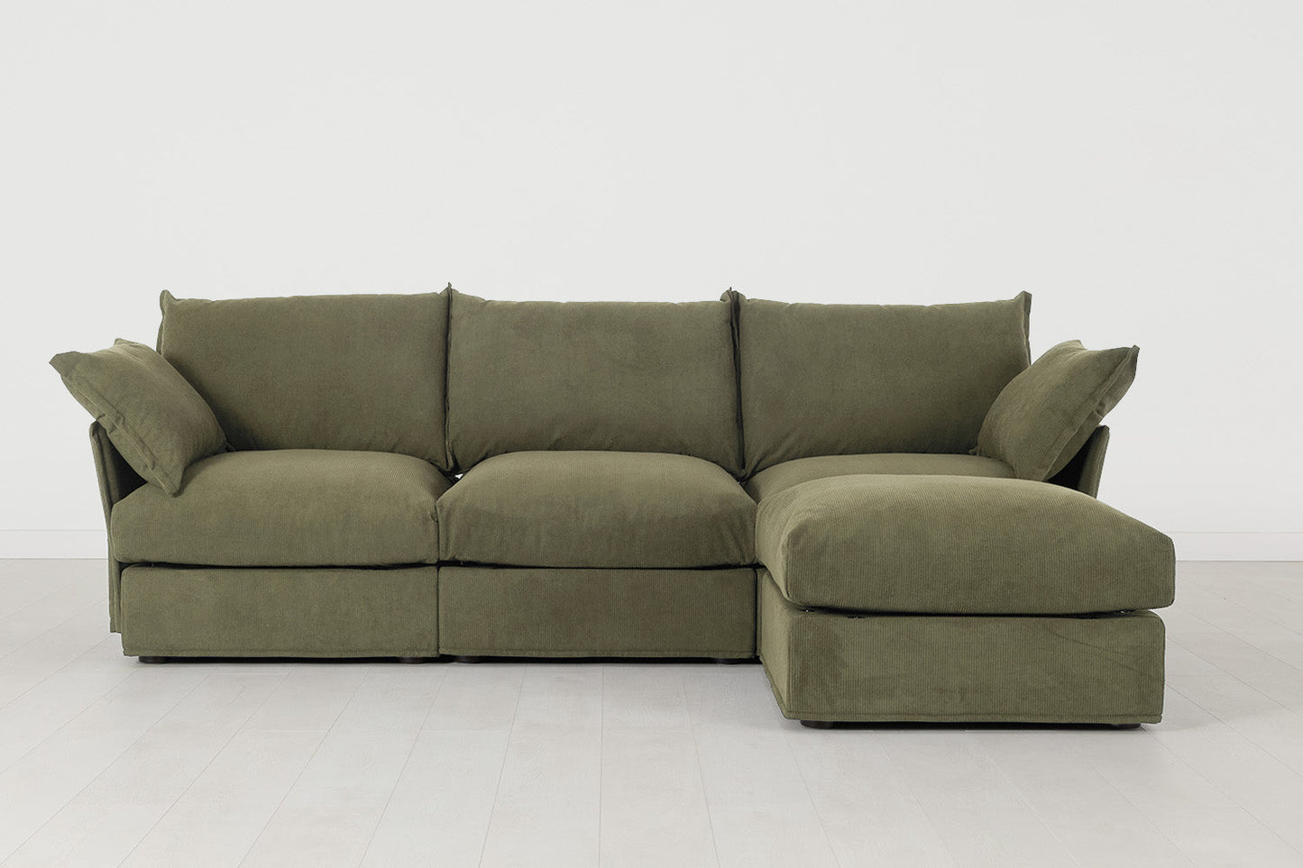 Model 06 3-Seater Right Chaise Sofa, Fennel