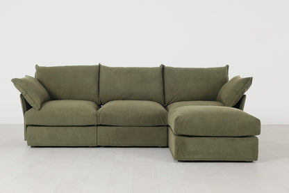 Model 06 3-Seater Right Chaise Sofa, Fennel