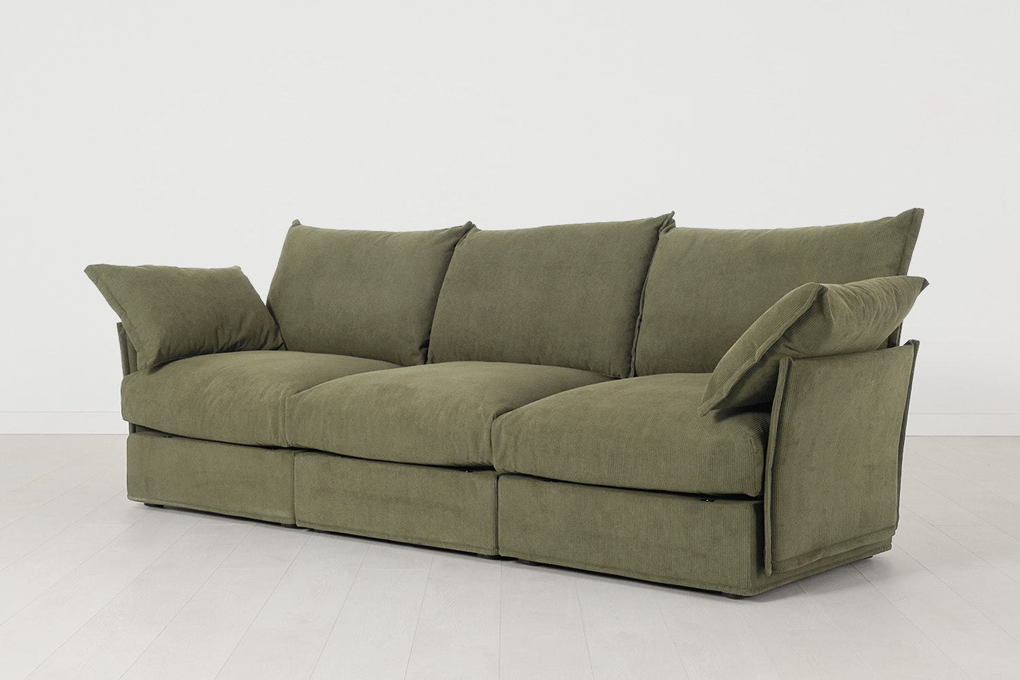 Dreisitzer-Sofa Model 06, Fenchelgrün