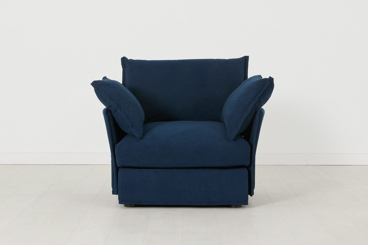 Sessel Model 06, Atlantikblau