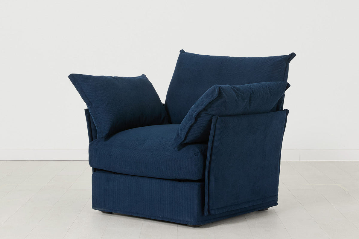 Sessel Model 06, Atlantikblau