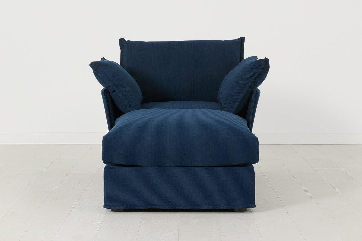 Sessel Model 06, Atlantikblau
