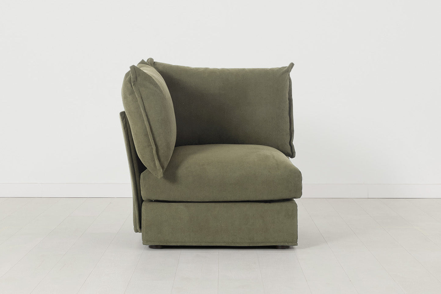 Eckmodul für modulares Sofa Model 06, Fenchelgrün
