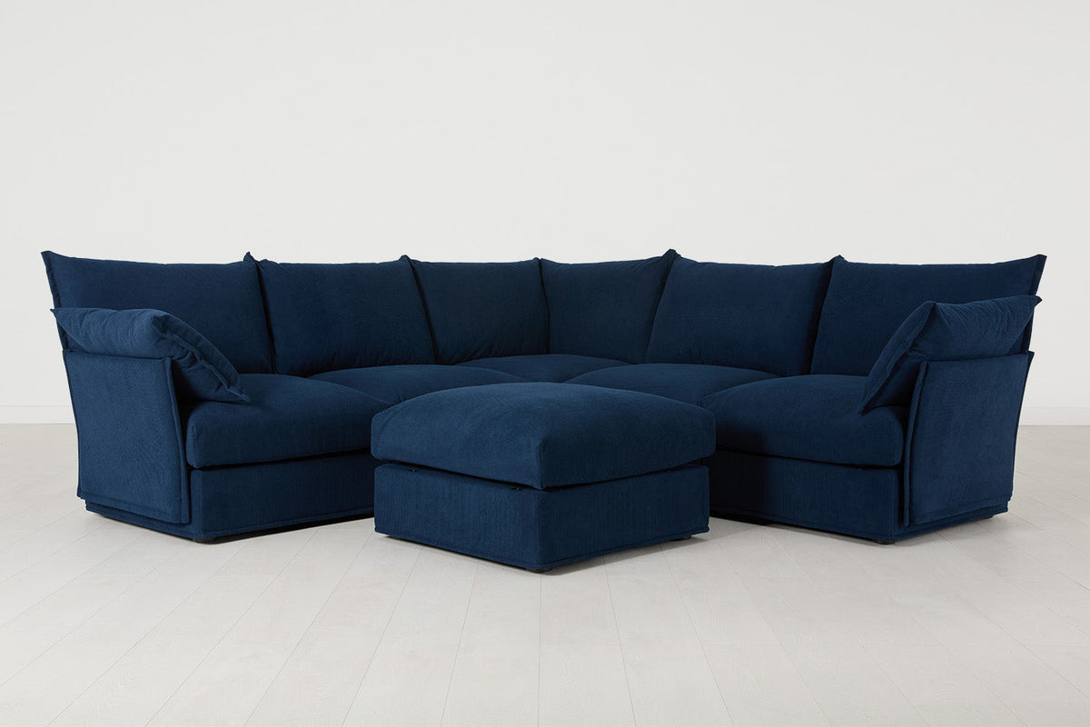 Model 06 Corner Sofa with Ottoman, Atlantic
