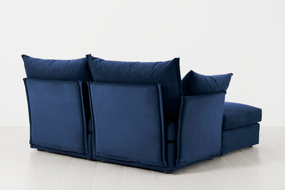 Model 06 2-Seater Left Chaise Sofa, Indigo