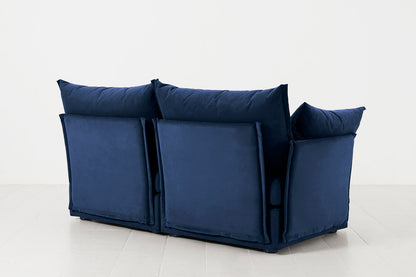 Zweisitzer-Sofa Model 06, Indigoblau