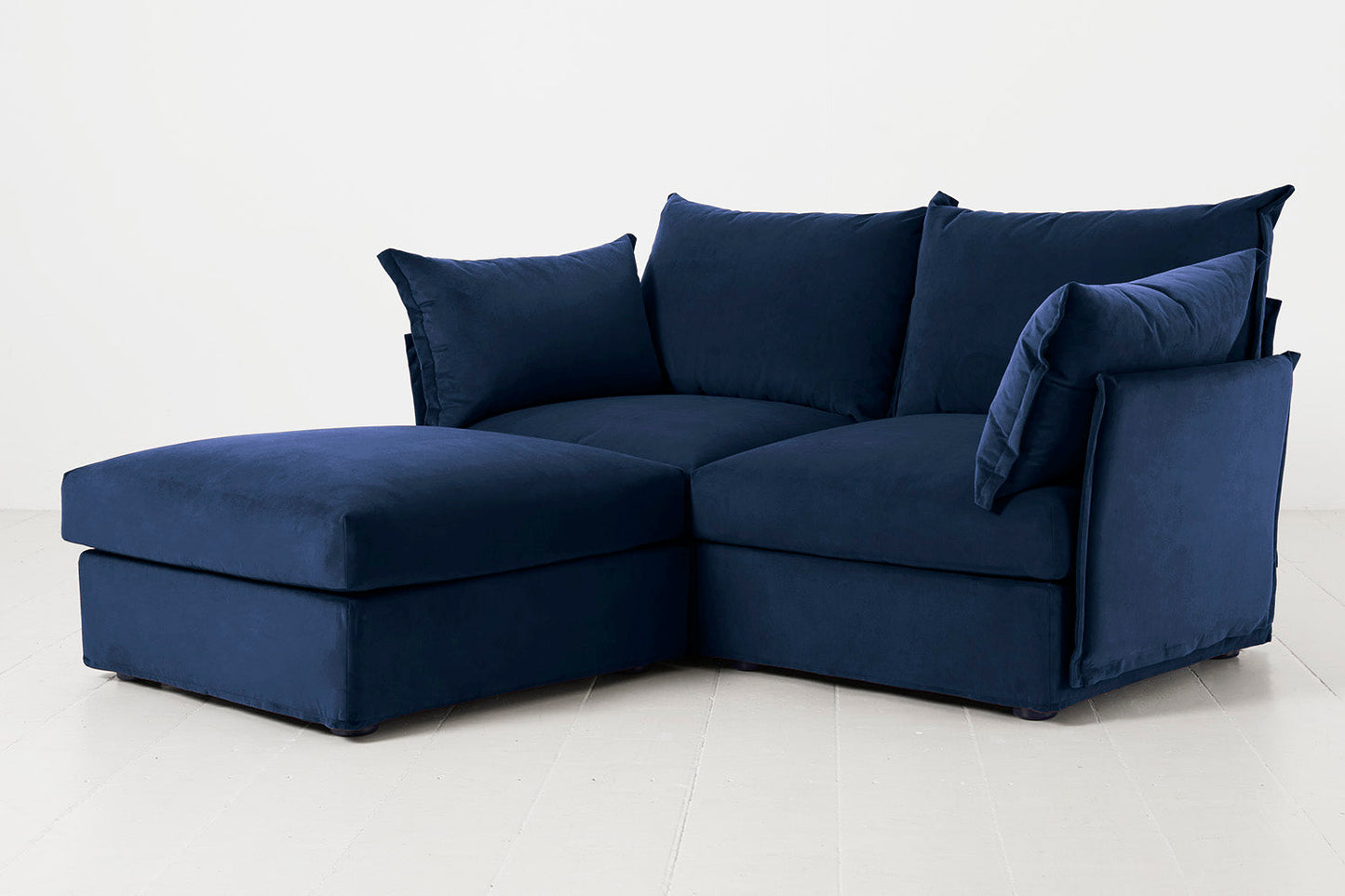 Model 06 2-Seater Left Chaise Sofa, Indigo