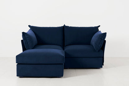Model 06 2-Seater Left Chaise Sofa, Indigo
