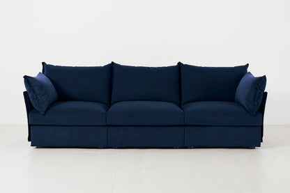 Dreisitzer-Sofa Model 06, Indigoblau