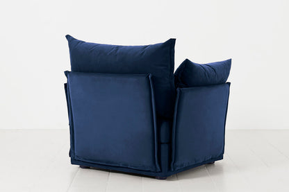 Sessel Model 06, Indigoblau