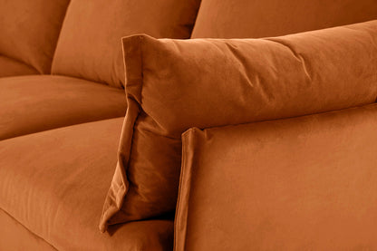 Ecksofa Model 06 mit Polsterhocker, Bronze
