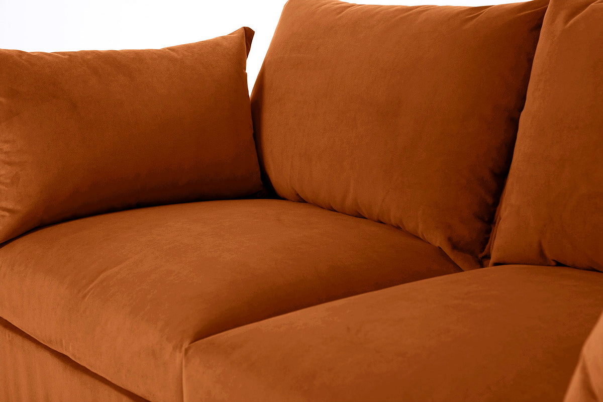 Model 06 2-Seater Left Chaise Sofa, Bronze