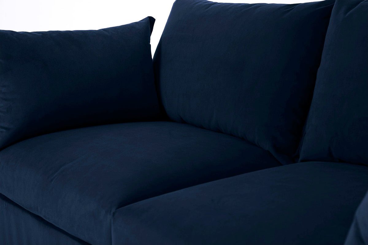 Zweisitzer-Sofa Model 06, Indigoblau