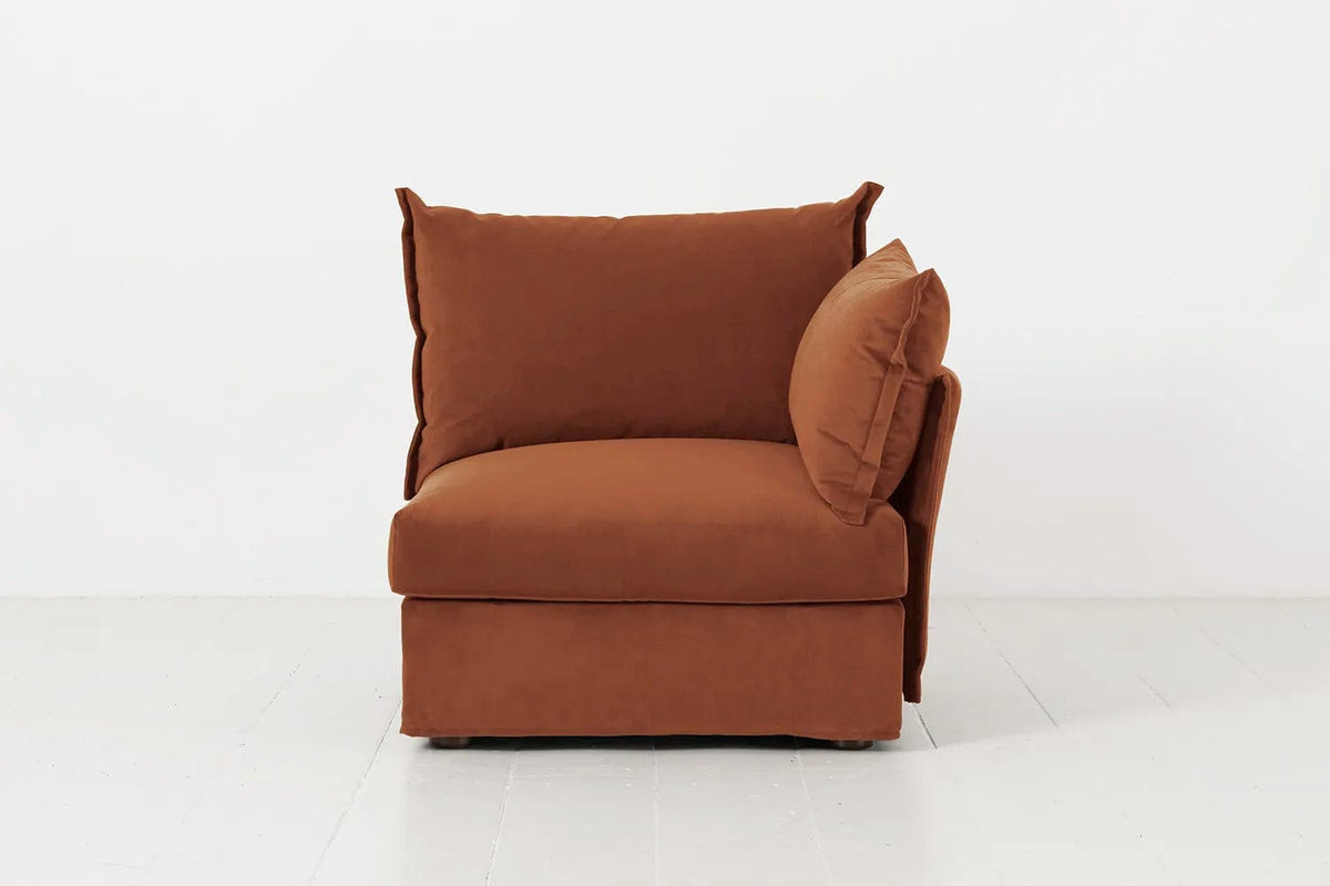 Model 06 Right Arm Module Sofa, Umber
