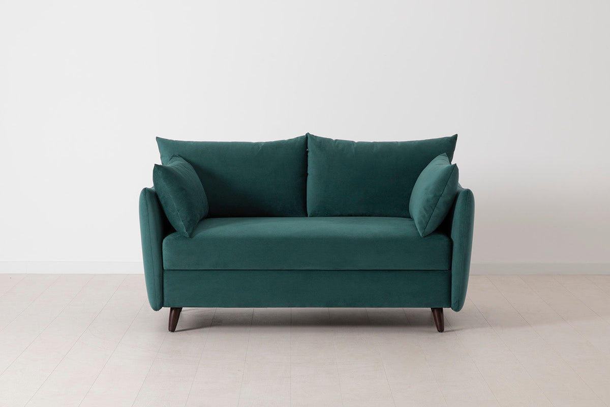 Model 08 Zweisitzer-Schlafsofa , Eisvogelblau