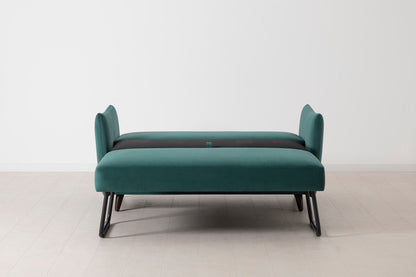 Model 08 Zweisitzer-Schlafsofa , Eisvogelblau