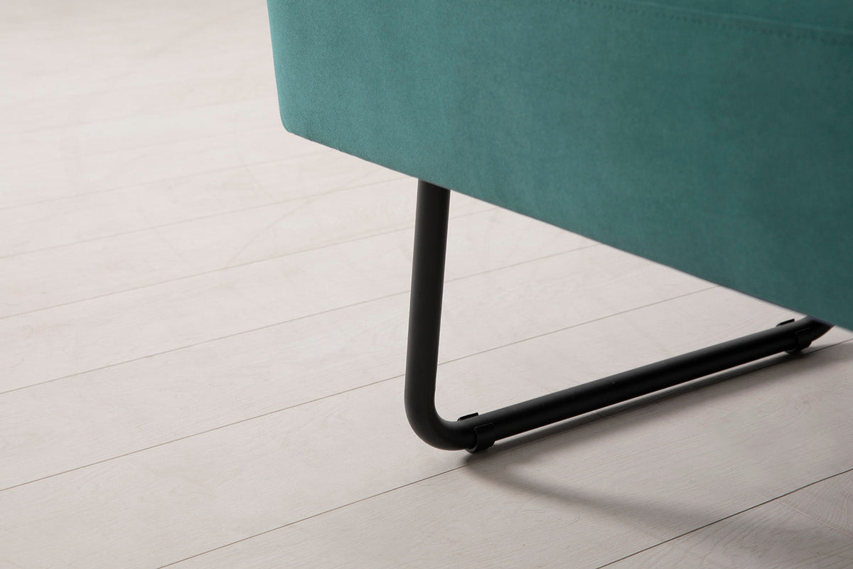 Model 08 Zweisitzer-Schlafsofa , Eisvogelblau