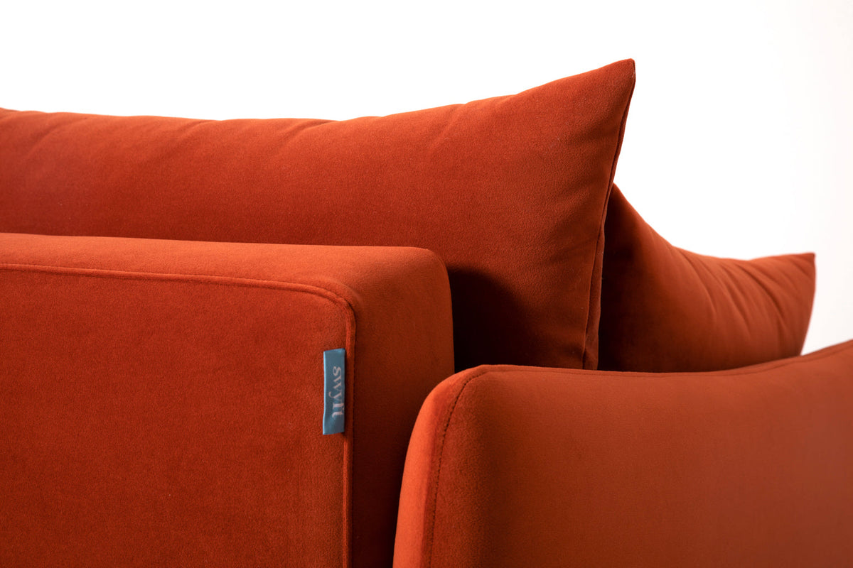 2,5-Sitzer-Schlafsofa Model 08, Paprikarot