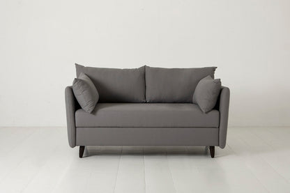 Model 08 - 2 Seater - Double Size Sofa Bed - Linen Pumice
