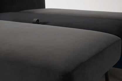 Model 08 Zweisitzer-Schlafsofa , Dunkelgrau