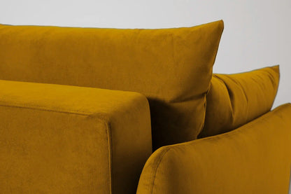 Model 08 Zweisitzer-Schlafsofa , Senfgelb