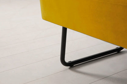 Model 08 Zweisitzer-Schlafsofa , Senfgelb