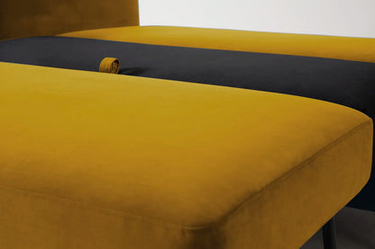 Model 08 Zweisitzer-Schlafsofa , Senfgelb