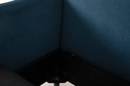 Model 08 Zweisitzer-Schlafsofa , Blaugrün
