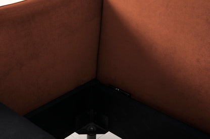 Model 08 Sofa Bed 2.5 Seater, Umber