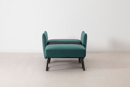 Model 08 Schlafsessel, Eisvogelblau