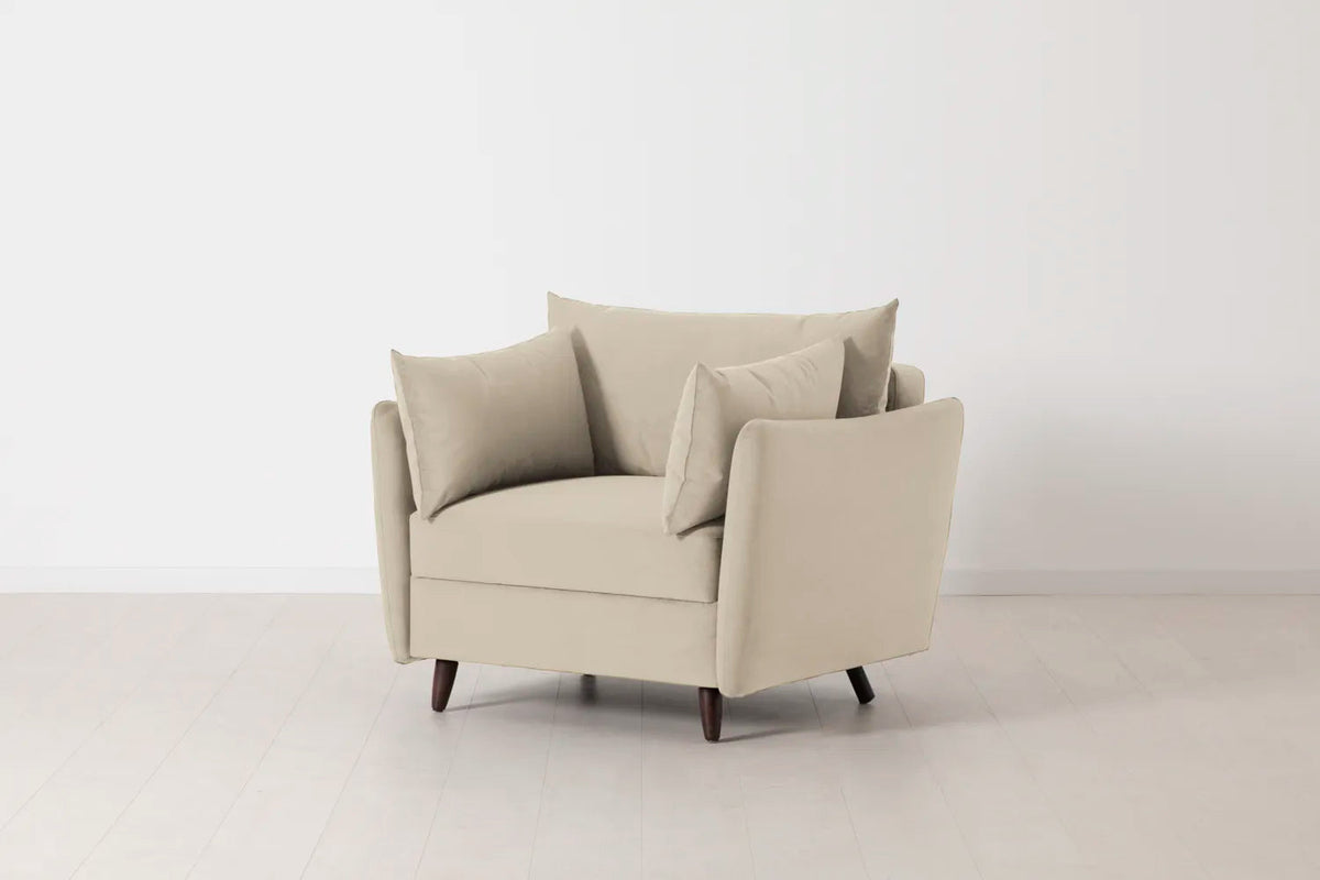 Model 08 Schlafsessel, Knochenweiß