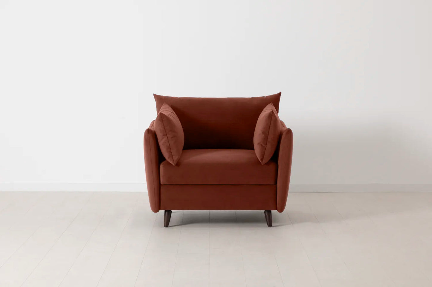 Model 08 Chair Bed Single Sofa Bed, Brick