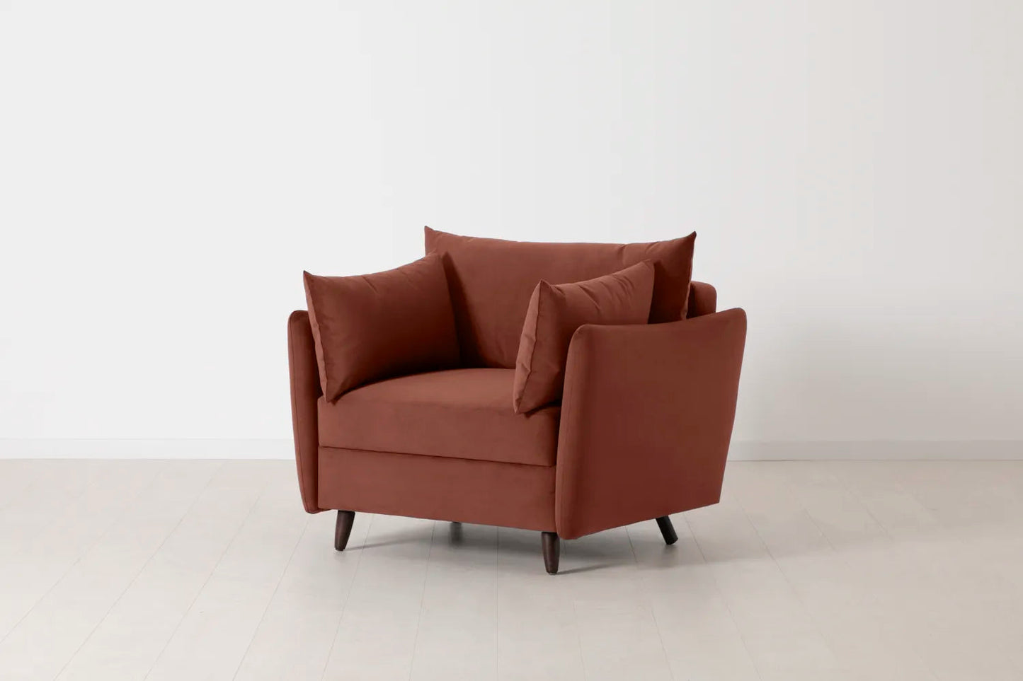 Model 08 Chair Bed Single Sofa Bed, Brick
