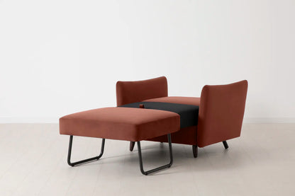 Model 08 Chair Bed Single Sofa Bed, Brick