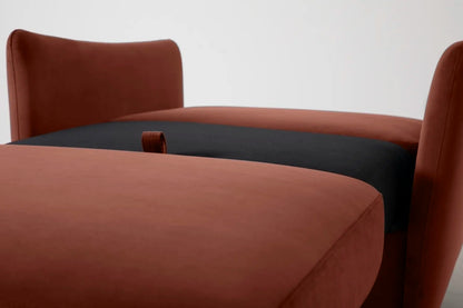 Model 08 Chair Bed Single Sofa Bed, Brick