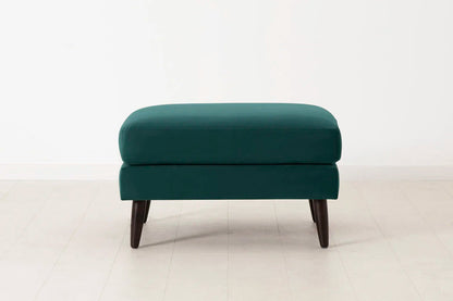 Polsterhocker Model 08, Eisvogelblau