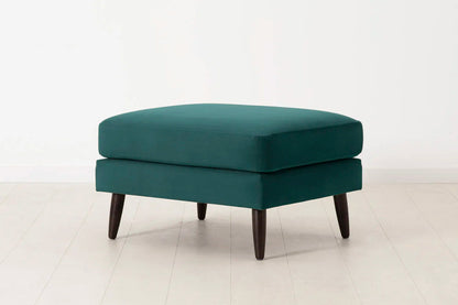Polsterhocker Model 08, Eisvogelblau