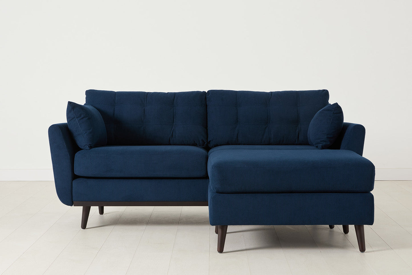 Model 10 Zweisitzer Sofa mit Hocker, Atlantikblau