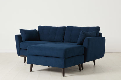 Model 10 Zweisitzer Sofa mit Hocker, Atlantikblau