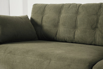 Dreisitzer-Sofa Model 10, Fenchelgrün
