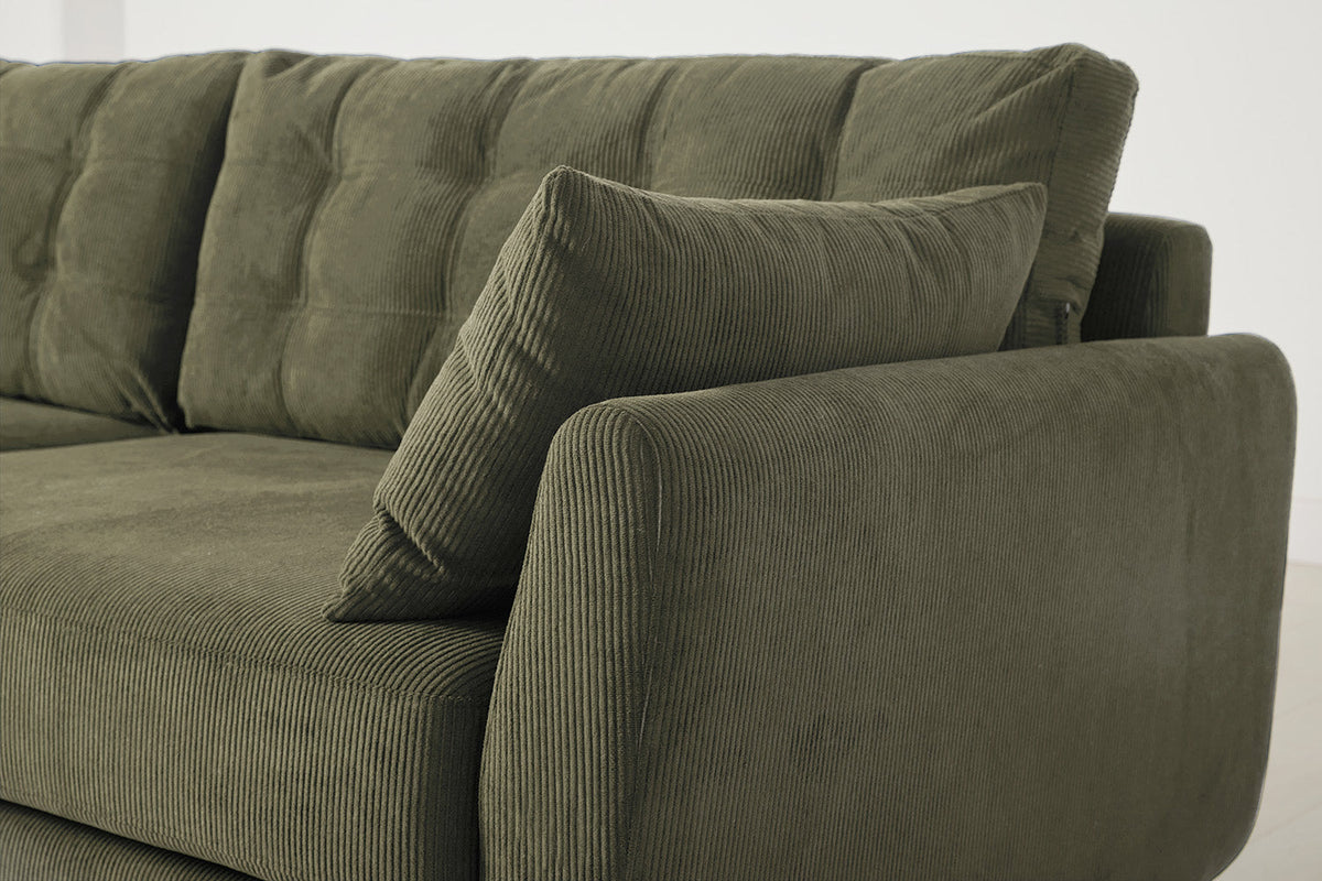 Dreisitzer-Sofa Model 10, Fenchelgrün