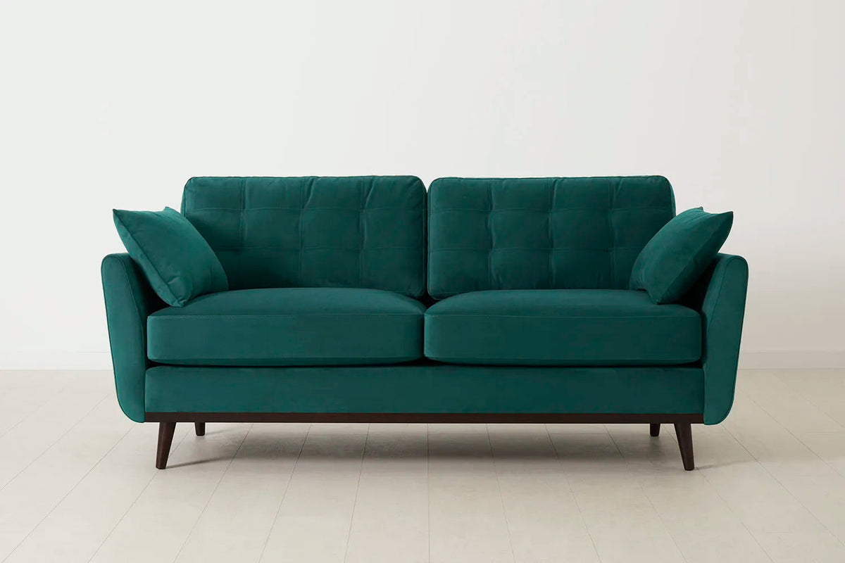 Zweisitzer-Sofa Model 10, Eisvogelblau